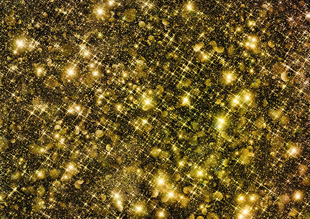 istock Golden glittering space shine 495805404