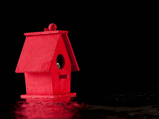 Red Bird Boat House stock photo