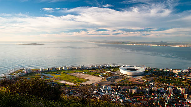 istock Cape Town Stadium & Robben Island 495806872