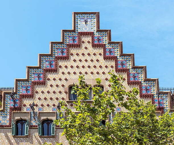 아마예르 집-스페인 바르셀로나 - casa battlo 이미지 뉴스 사진 이미지