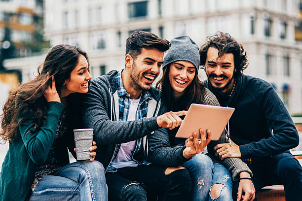 istock Surfing the net in the city 495807892