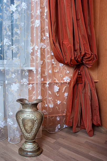 istock Curtain in the modern apartment 495807996