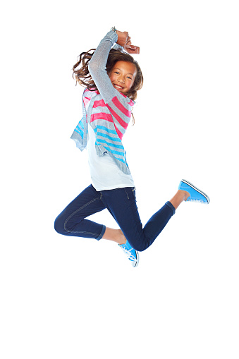 Studio shot of a young girl jumping for joy against a white backgroundhttp://195.154.178.81/DATA/i_collage/pu/shoots/805884.jpg