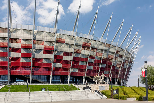 national stadium-warsaw - the football association stock-fotos und bilder