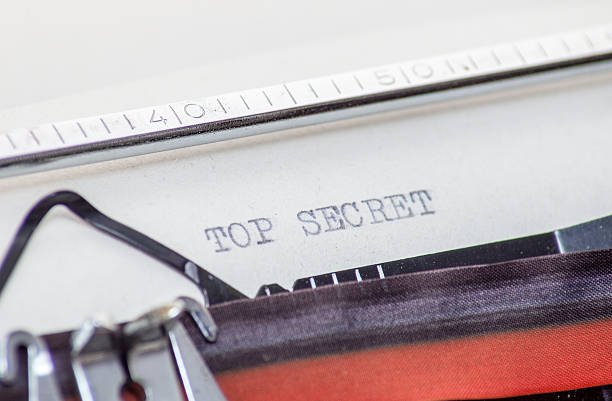 istock Typewriter showing the term top secret 495811414