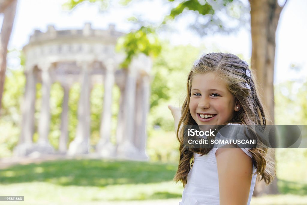 Girl in her First Communion Day Little Girl in her First Communion Day Catholicism Stock Photo