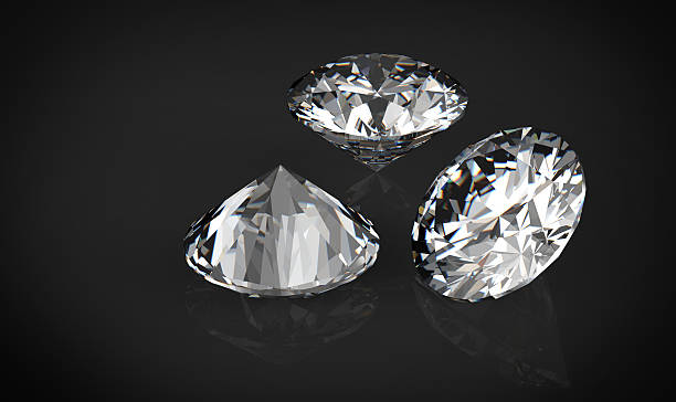 istock 3D diamonds render. Jewelry gemstone 495811943