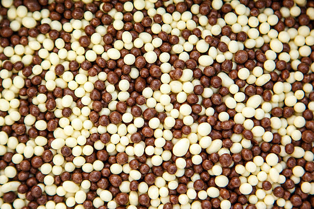 istock puffed rice bathed in chocolate and white chocolate 495813857