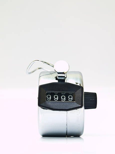 istock Hand held tally counter isolated on white 495815817