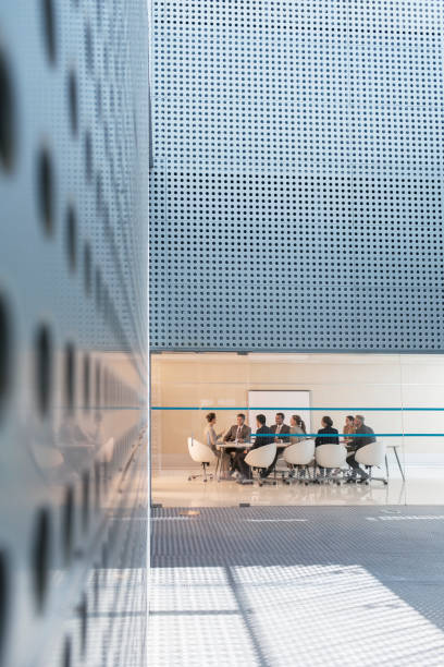istock Business people in conference room in modern office 495828027