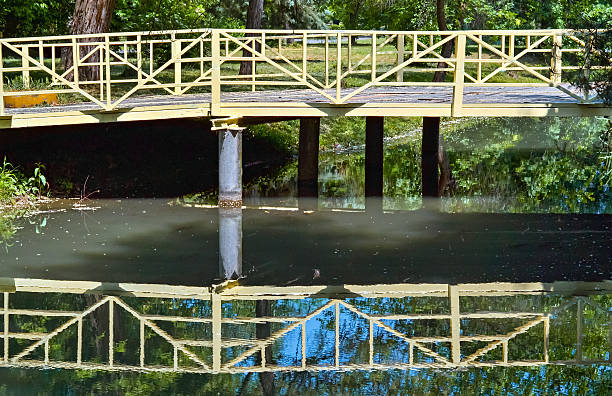 istock Bridge in the city park 495828976