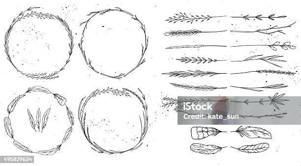 Hand Drawn Vector Illustration Vintage Decorative Collection Stock Illustration - Download Image Now