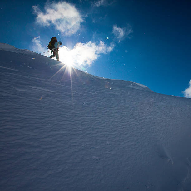 istock Hiker in winter mountains 495829934