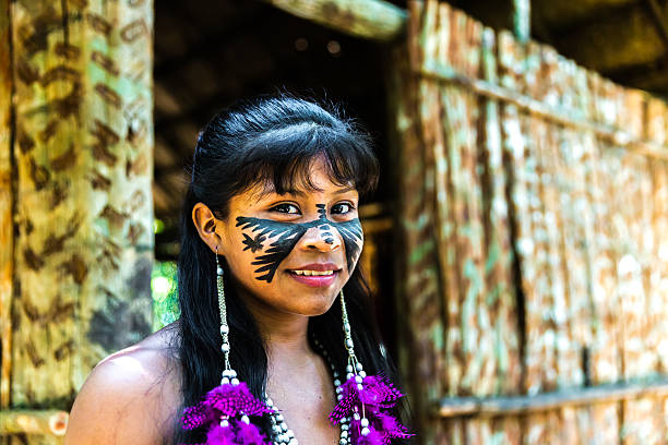istock Native Brazilian girl in Amazon, Brazil 495831500