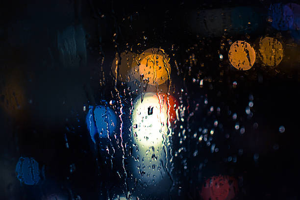 istock Car Headlights and Streetlights in Rain 495831552