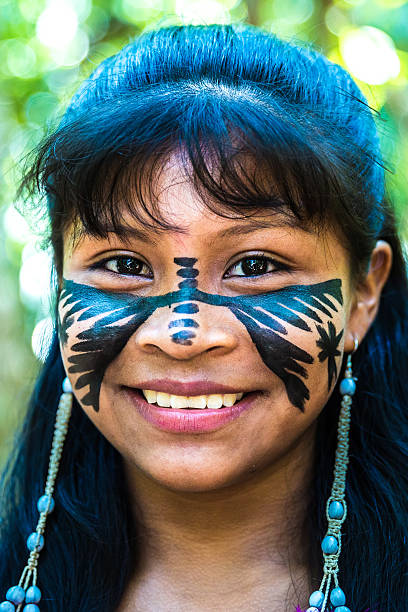 istock Native Brazilian girl in Amazon, Brazil 495831606