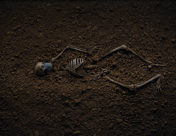 istock CSI buried victim with mask 495831788