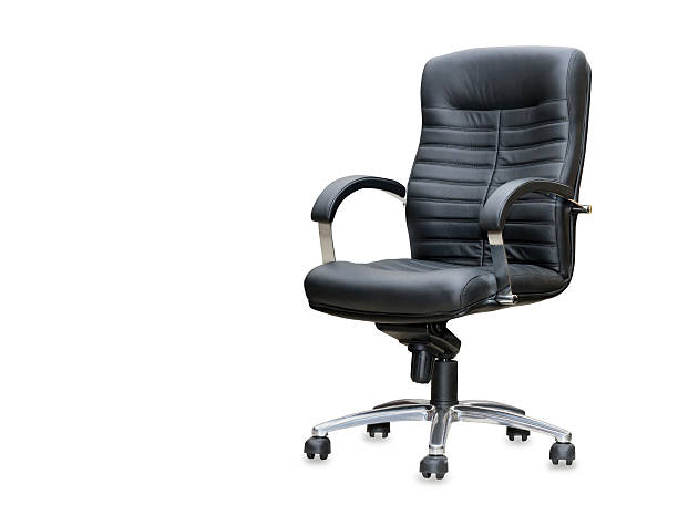 istock Modern office chair from black leather 495831816