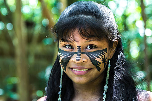 istock Native Brazilian girl in Amazon, Brazil 495831972