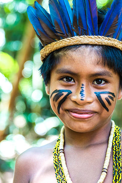 istock Portrait of Native Brazilian boy 495834676