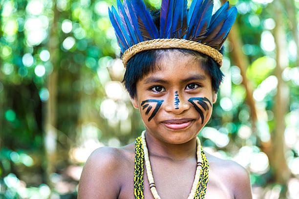 istock Portrait of Native Brazilian boy 495834802
