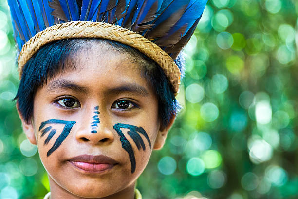 istock Portrait of Native Brazilian boy 495835264