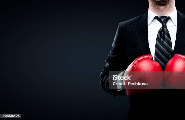 Businessman In Boxing Gloves Stock Photo - Download Image Now - Boxing - Sport, Knockout, Business