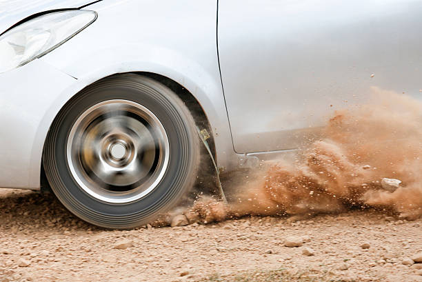 istock Rally Car in dirt track 495837122