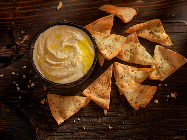 istock Hummus with Baked Pita Chips 495841154