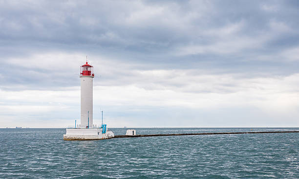 istock Operating lighthouse. Odessa. Ukraine. Black sea 495841486
