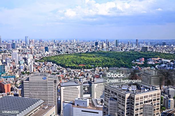 Tokyo Yoyogi Park Stock Photo - Download Image Now - Aerial View, Yoyogi Park, 2015