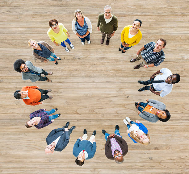istock Diverse Multiethnic Colourful People Forming a Circle 495851503