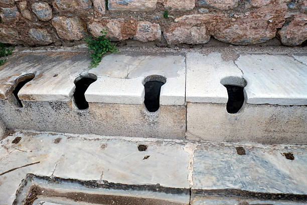istock Ancient Public Toilets, Ephesus, Turkey 495851905