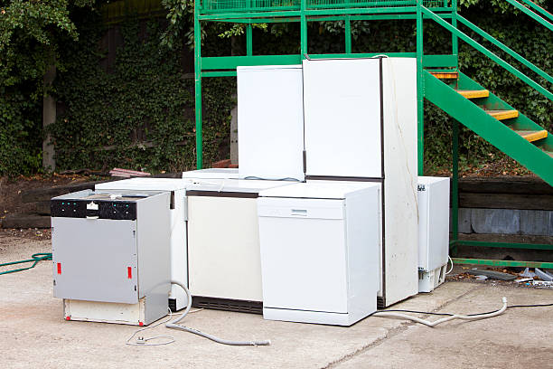 istock Discarded Dishwashers at local recycling center 495853223