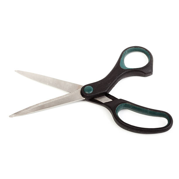 istock Pair of scissors isolated on white 495854053