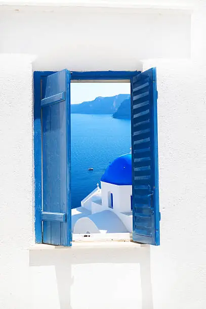 Photo of Traditional architecture of Oia village on Santorini island