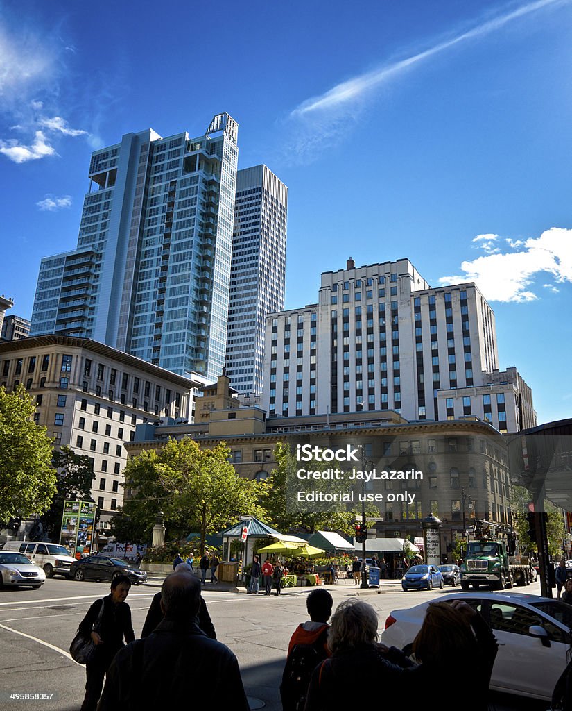 Urban Cityscape, Menschen, der Innenstadt von Montreal, Quebec, Kanada - Lizenzfrei Leben in der Stadt Stock-Foto