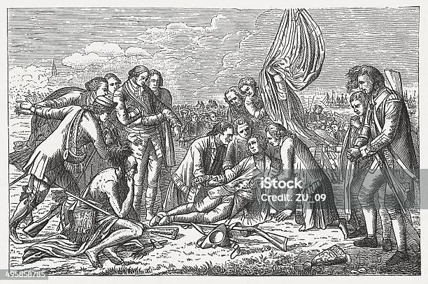 Death Of General James Wolfe 1759 Wood Engraving Published 1881 Stock Illustration - Download Image Now