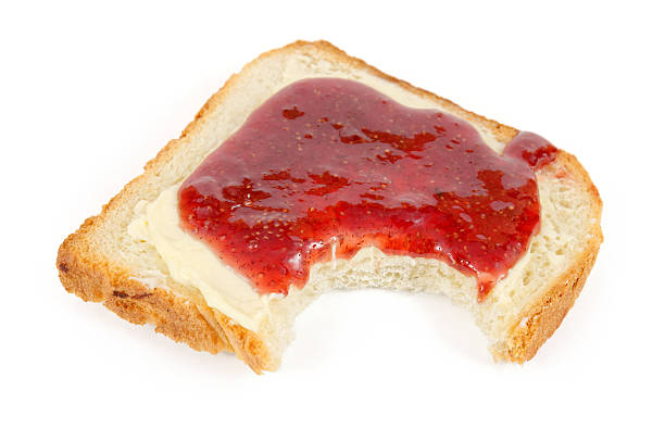 istock bite out of a slice of bread 495867343
