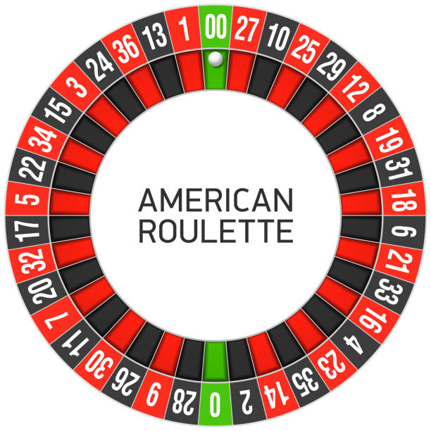 ilustraciones, imágenes clip art, dibujos animados e iconos de stock de american rueda de ruleta - roulette wheel