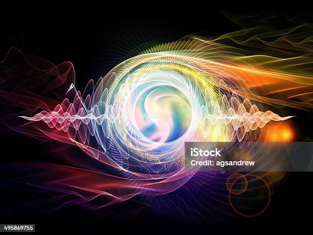 Wave Particle Stock Photo - Download Image Now - Abstract, Arrangement, Atom