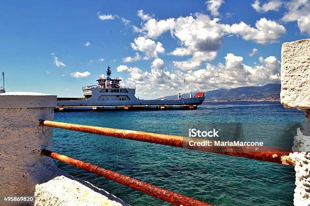 Mediterranean Sea Strait Of Messina Stock Photo - Download Image Now - 2015, Calabria, Canal