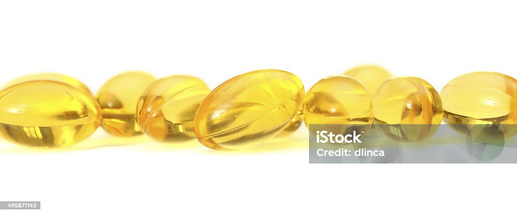 Fish Oil Capsules Fish Oil Capsules.  Essential Fatty Acids. Animal Digestive System Stock Photo