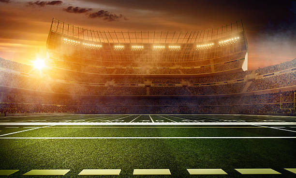 istock Dramatic american football stadium 495872690