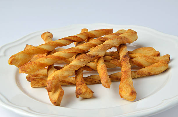 istock Plate with savoury sticks/grissini 495872806