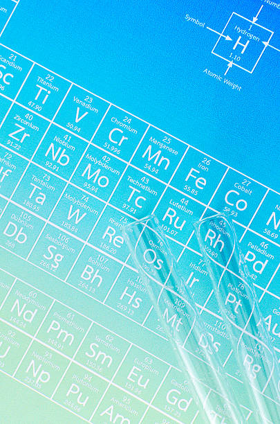 istock Test tubes and periodic table of elements 495873675