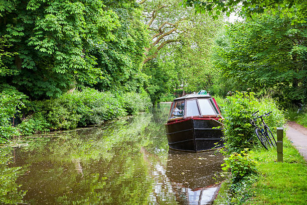 istock Boat on canal. Oxford, England 495874330