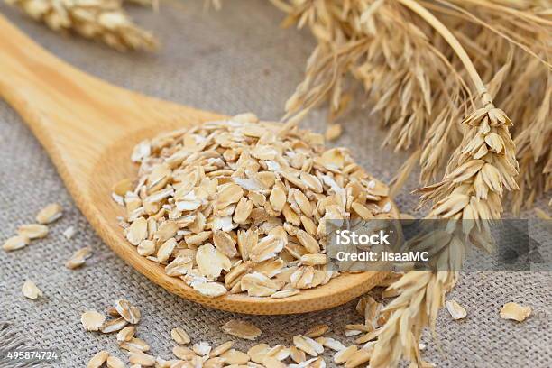 Oats With Ears Of Cereal Stock Photo - Download Image Now - Oats - Food, 2015, Backgrounds