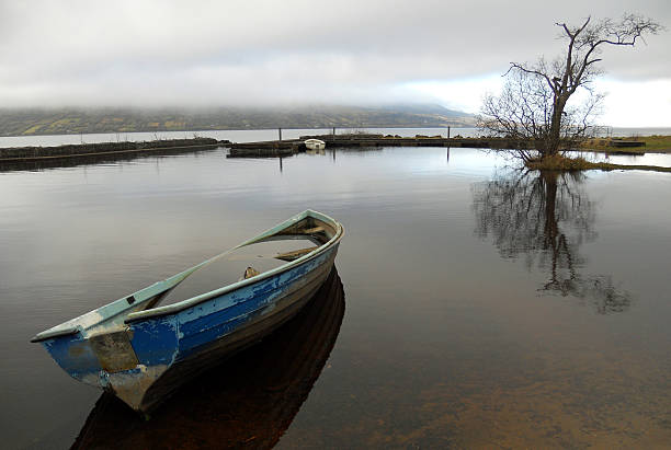 istock boat in Melvin lough 495875490