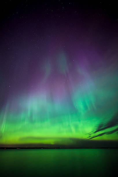 istock Northern lights over lake in finland 495877464